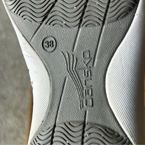 Dansko Haven Light Gray Suede Mary Jane Flats Adjustable Velcro Strap - Picture 7 of 12